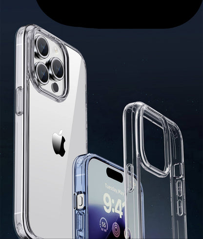 For iPhone 16 Pro Max  Shockproof Case Clear  + 2x Screen Protectors