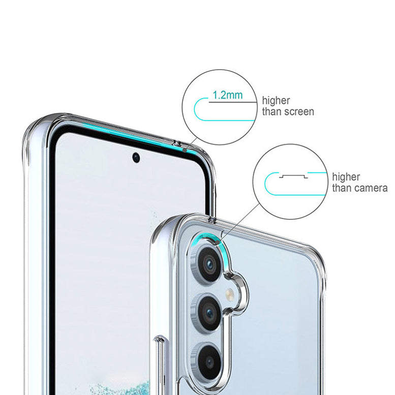 Clear Case for Samsung Galaxy A05s- Shockproof Protective Cover, Slim Fit