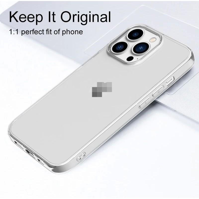For iPhone 16 Pro Max Hard Clear Shockproof Case
