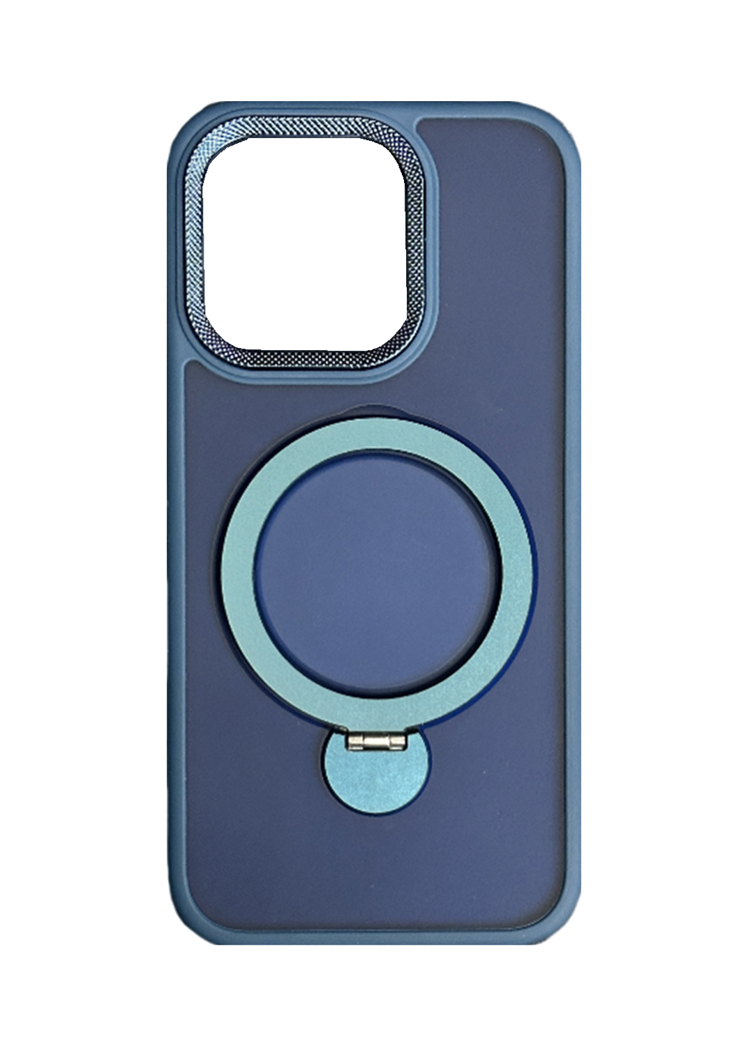 For iphone 16 Pro Max Magsafe Stand Ring Case-Navy Blue