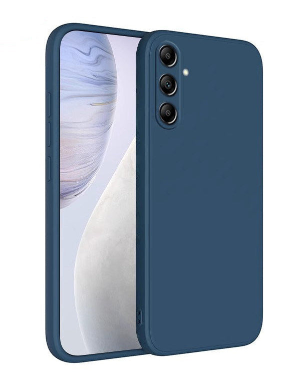 For Samsung Galaxy A25 Case, Navy Blue Silicone Cover