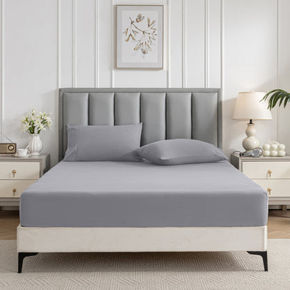 Fitted Bed Sheet Set Ultra Soft - Bed Sheet And Pillowcase