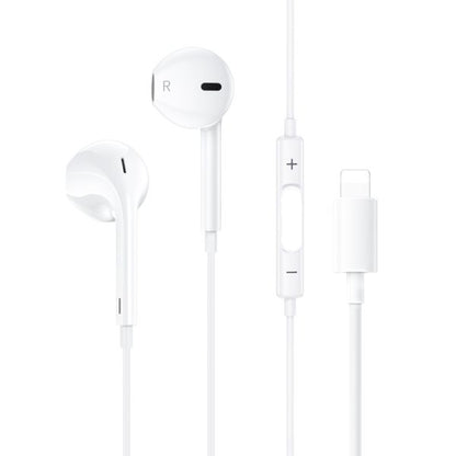 Handsfree Lightning Earphones Headphones Earbuds-White