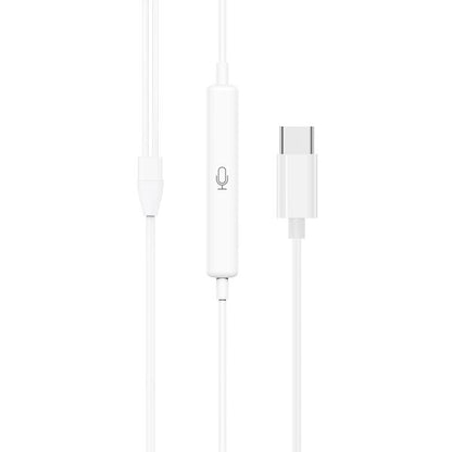 Handsfree USB Type C Headphones Earbuds-White