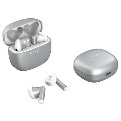 [Gift Under $100] Universal True Wireless Headphones Earbuds- Silver