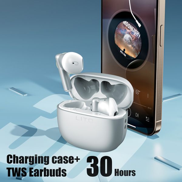 [Gift Under $100] Universal True Wireless Headphones Earbuds- Silver