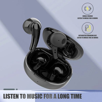 Universal True Wireless Headphones Earbuds-Black colour