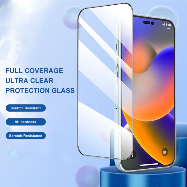 2X For iPhone 17 Pro Max Full Cover Tempered Glass  Screen Protector