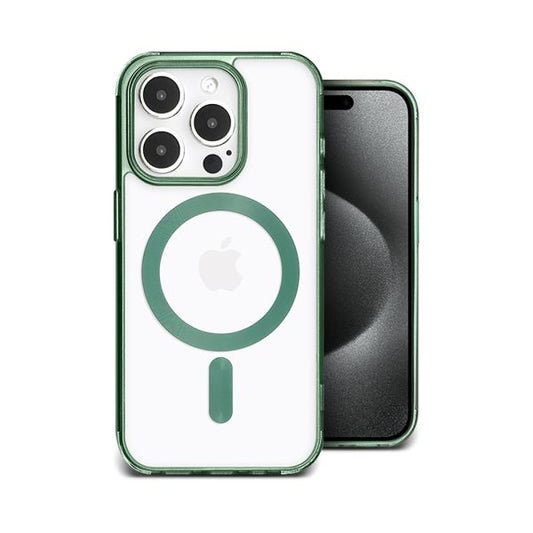 Clear MagSafe Case for iPhone 16 Pro Max-Green