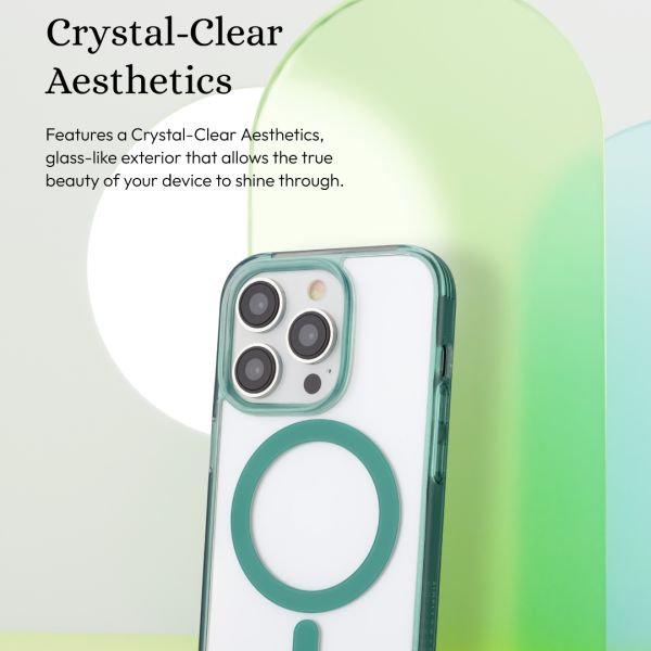 Clear MagSafe Case for iPhone 16 Pro Max-Green