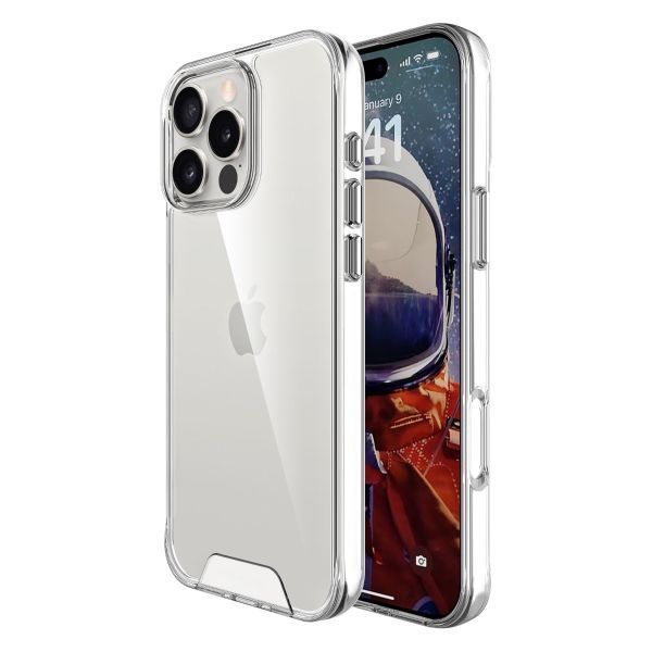 For iPhone 14 Pro Max clear Shockproof  Hard case +3 x Screen Protectors