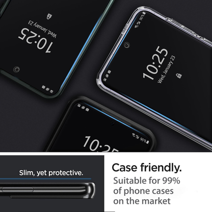 For Samsung Galaxy S21 FE 5G Full Cover Tempered Glass Screen Protector 2-Pack