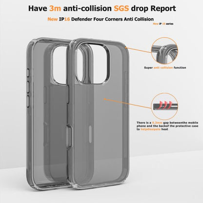 For Iphone 16 Pro Max Case Translucent Black