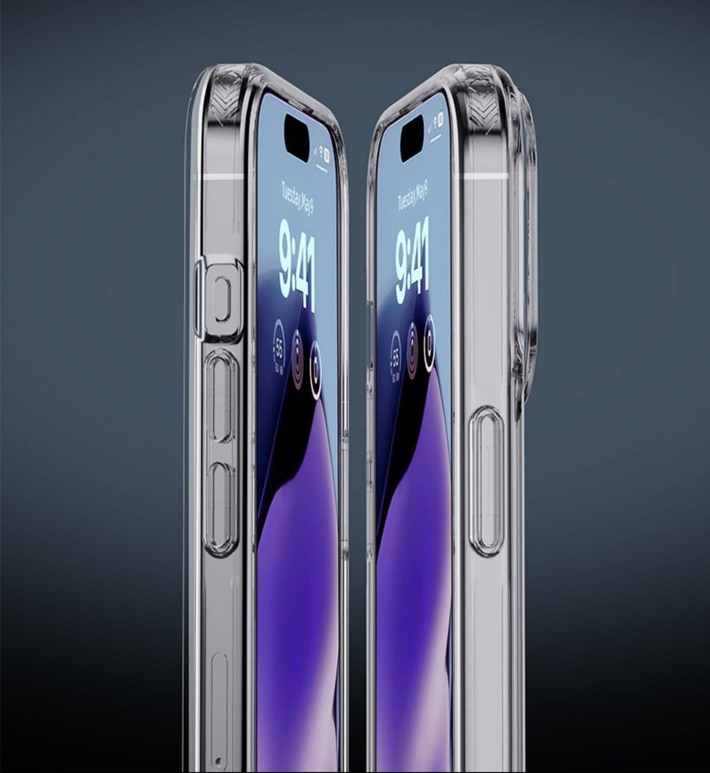 For iPhone 16 Pro Max  Shockproof Case Clear  + 2x Screen Protectors