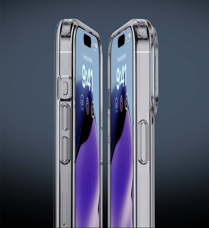 For iPhone 16 Pro Max  Shockproof Case Clear  + 2x Screen Protectors