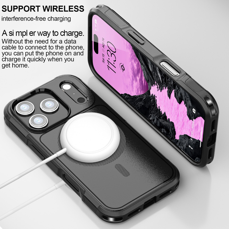 For iPhone 17 Pro MagSafe Case Heavy Duty Shockproof Rugged Cover