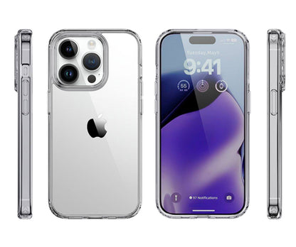 For iPhone 16 Pro Max  Shockproof Case Clear  + 2x Screen Protectors
