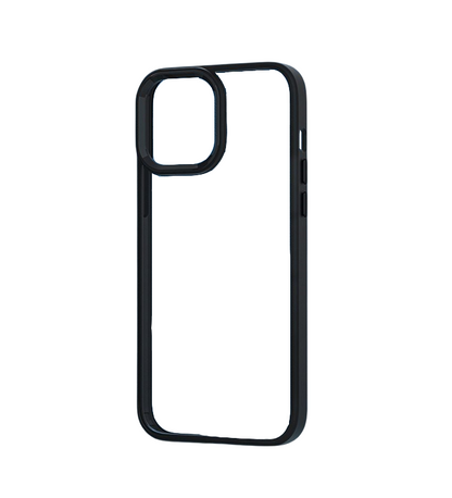 For iPhone 13 Bumper Clear Case-Black Edge