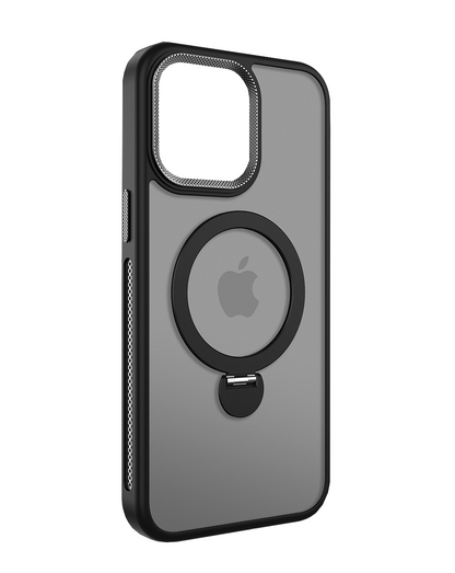 For iphone 14 Magsafe Stand Ring Case-Black