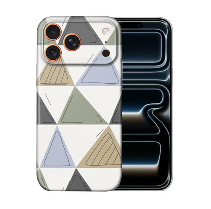 For iPhone 17 Pro Slim Lightweight Hard Case,Triangle Pattern