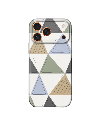 For iPhone 17 Pro Slim Lightweight Hard Case,Triangle Pattern