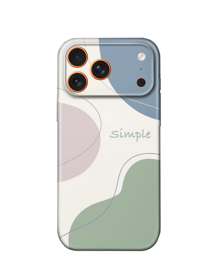 For iPhone 17 Pro Max Slim Lightweight Hard Case,Simple Pattern