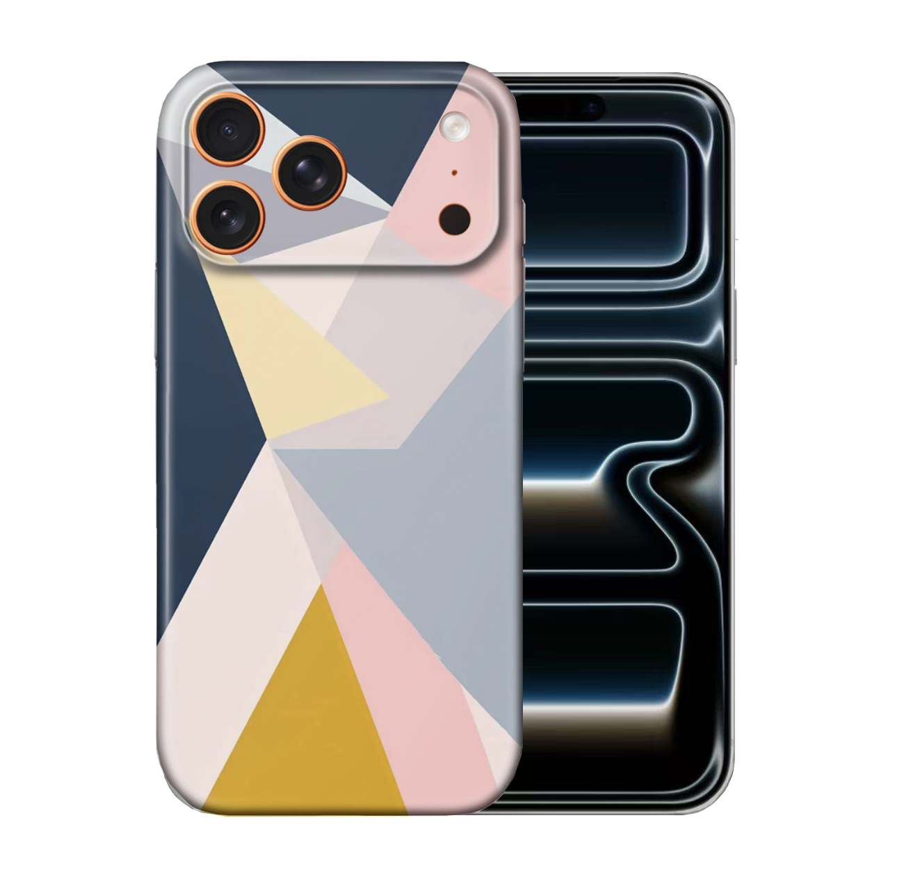 For iPhone 17 Pro Slim Lightweight Protective Case,ABSTriangles Pattern