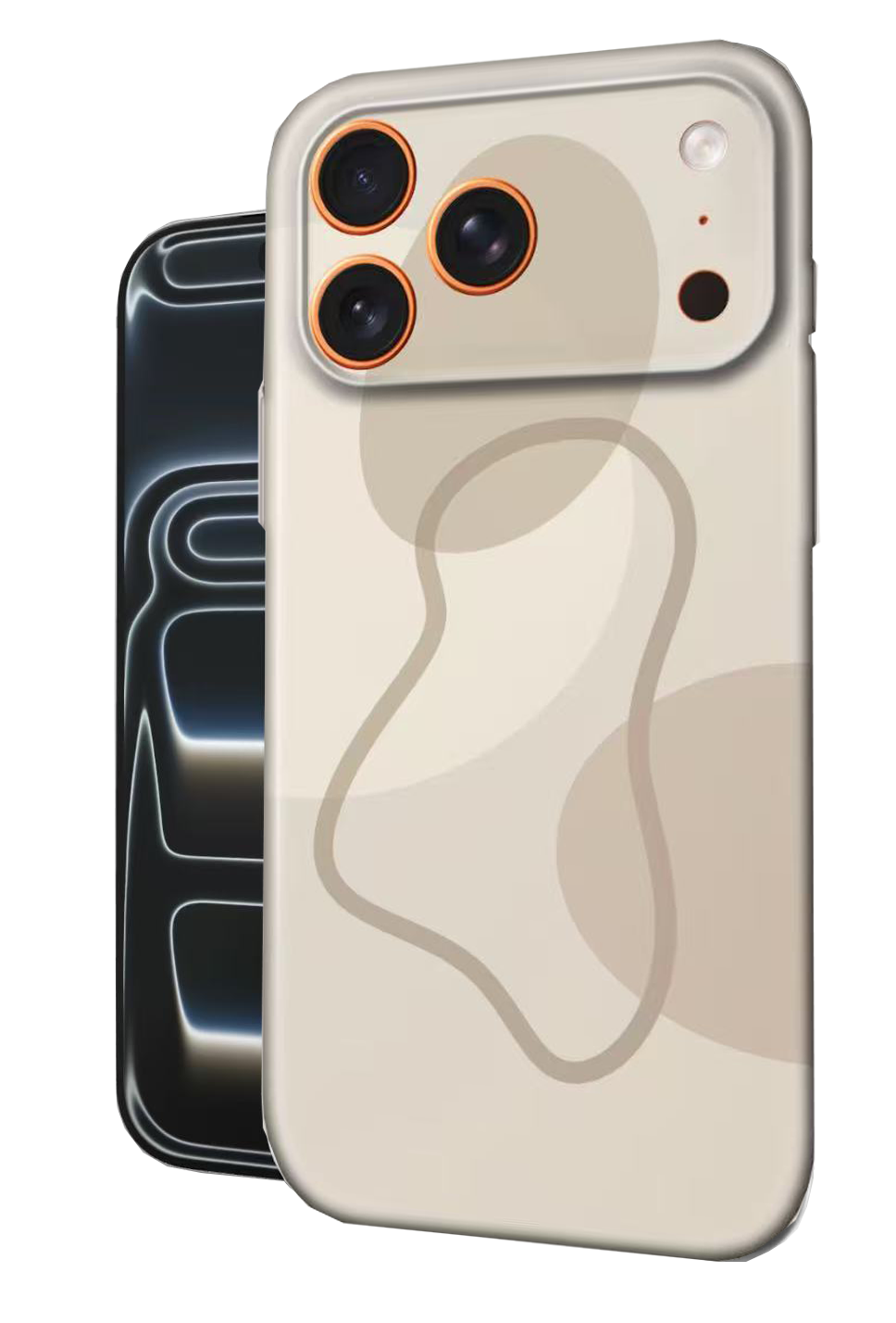 For iPhone 17 Pro Max Slim Case with Camera Lens Protection,Stretched Circle Pattern