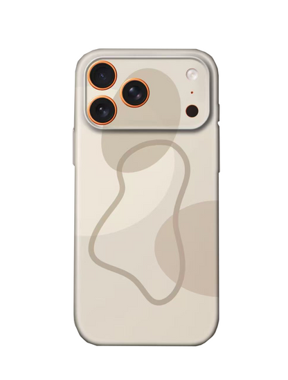 For iPhone 17 Pro Max Slim Case with Camera Lens Protection,Stretched Circle Pattern