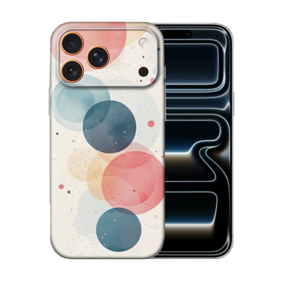 For iPhone 17 Pro Slim Case with Camera Lens Protection,Circles Pattern