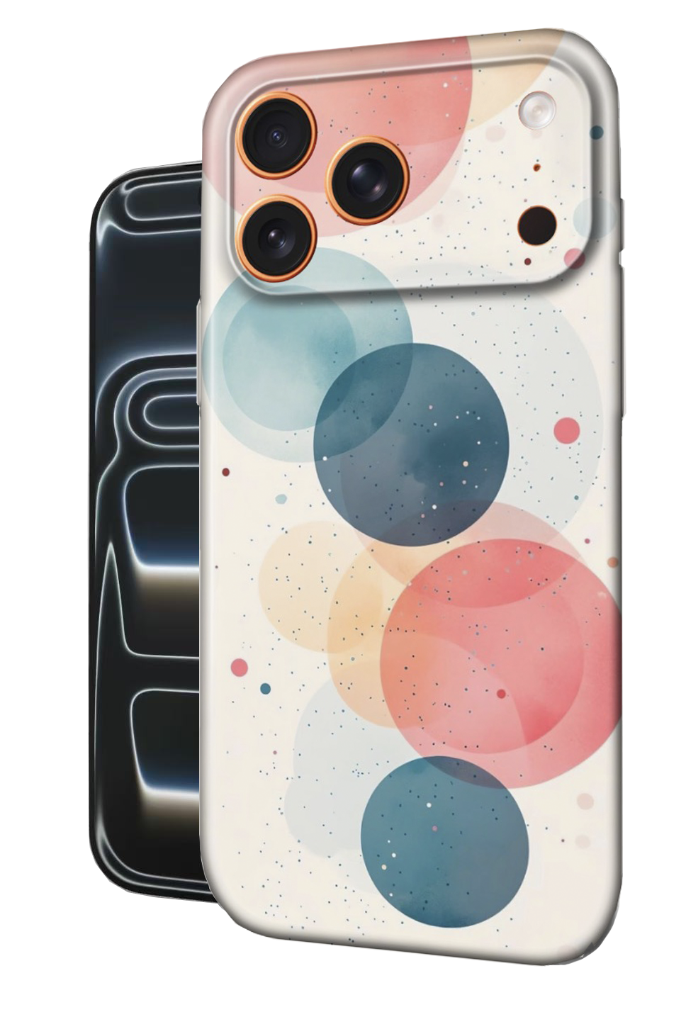 For iPhone 17 Pro Slim Case with Camera Lens Protection,Circles Pattern