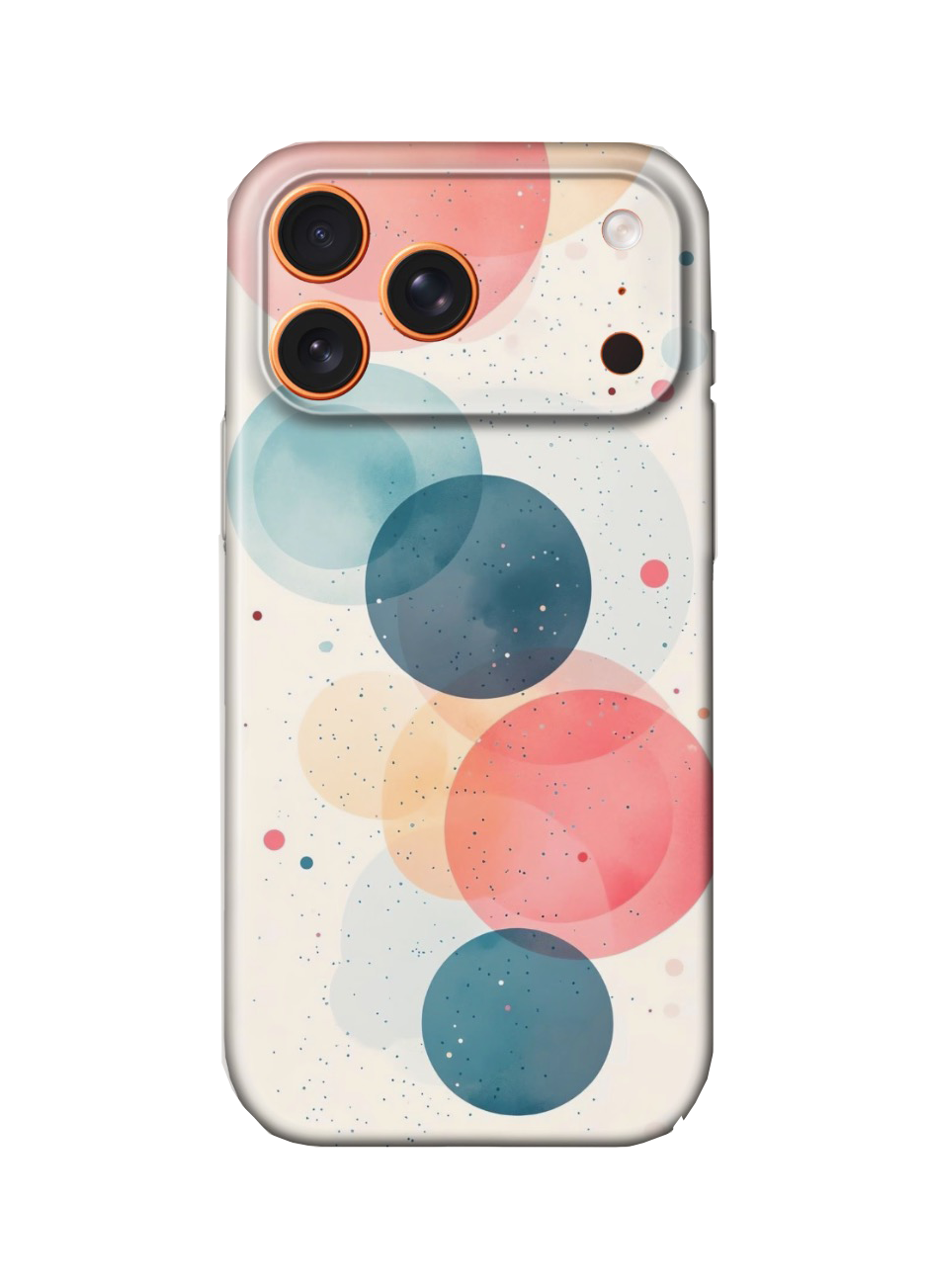 For iPhone 17 Pro Slim Case with Camera Lens Protection,Circles Pattern