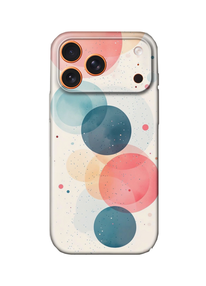 For iPhone 17 Pro Slim Case with Camera Lens Protection,Circles Pattern