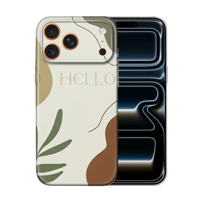 For iPhone 17 Pro Max Slim Case with Camera Lens Protection,Leafy Pattern