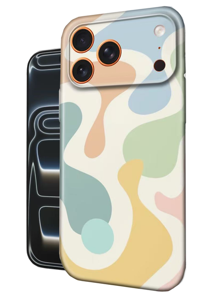 For iPhone 17 Pro Slim Case with Camera Lens Protection,Colourflow Pattern