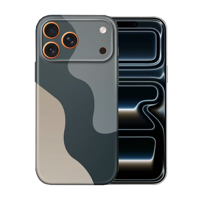 For iPhone 17 Pro Max Slim Case with Camera Lens Protection,Dark-flow Pattern