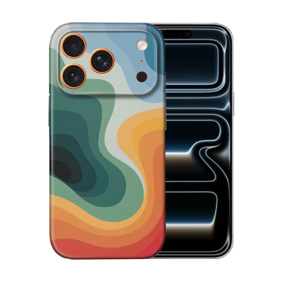 For iPhone 17 Pro Slim Case with Camera Lens Protection,Multiflow Pattern