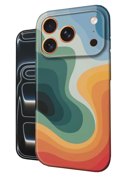 For iPhone 17 Pro Slim Case with Camera Lens Protection,Multiflow Pattern