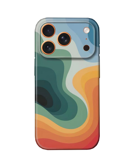 For iPhone 17 Pro Slim Case with Camera Lens Protection,Multiflow Pattern