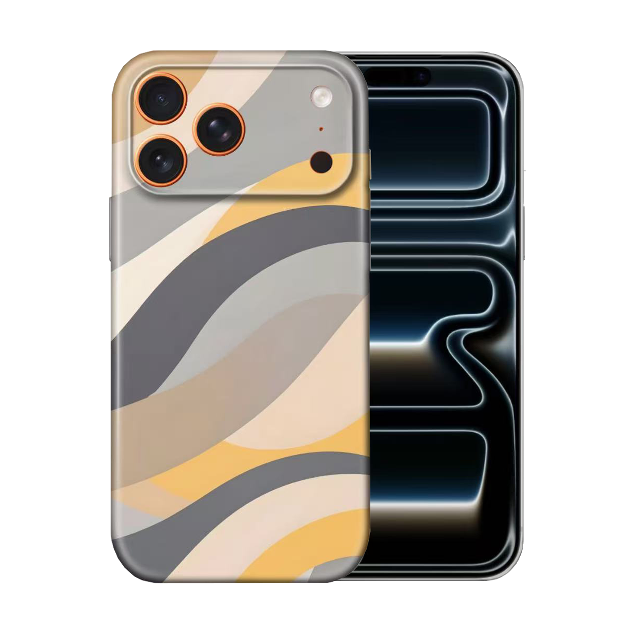 For iPhone 17 Pro Slim Case with Camera Lens Protection,Likegrey Pattern