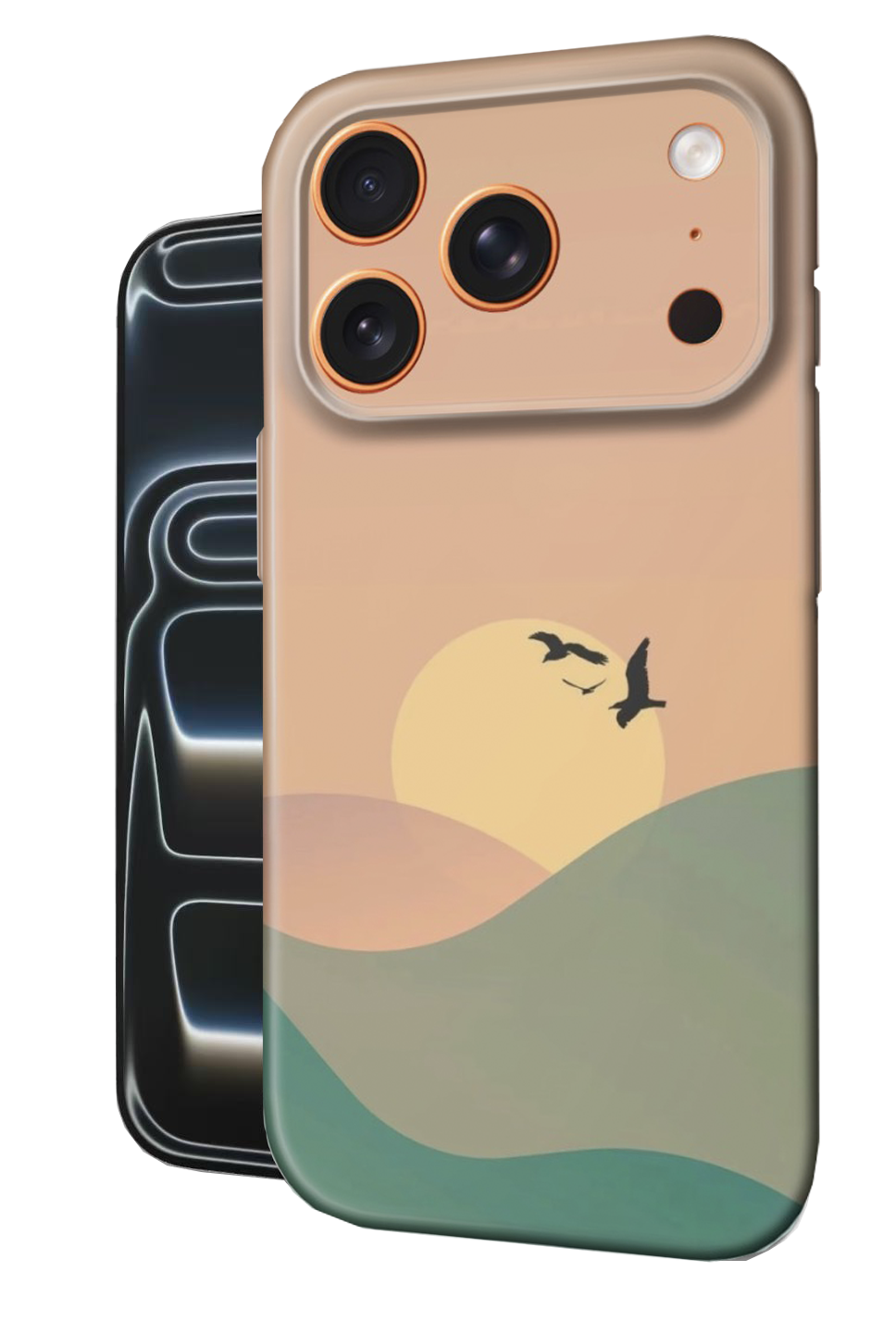 For iPhone 17 Pro Slim Case with Camera Lens Protection, Sunset Pattern