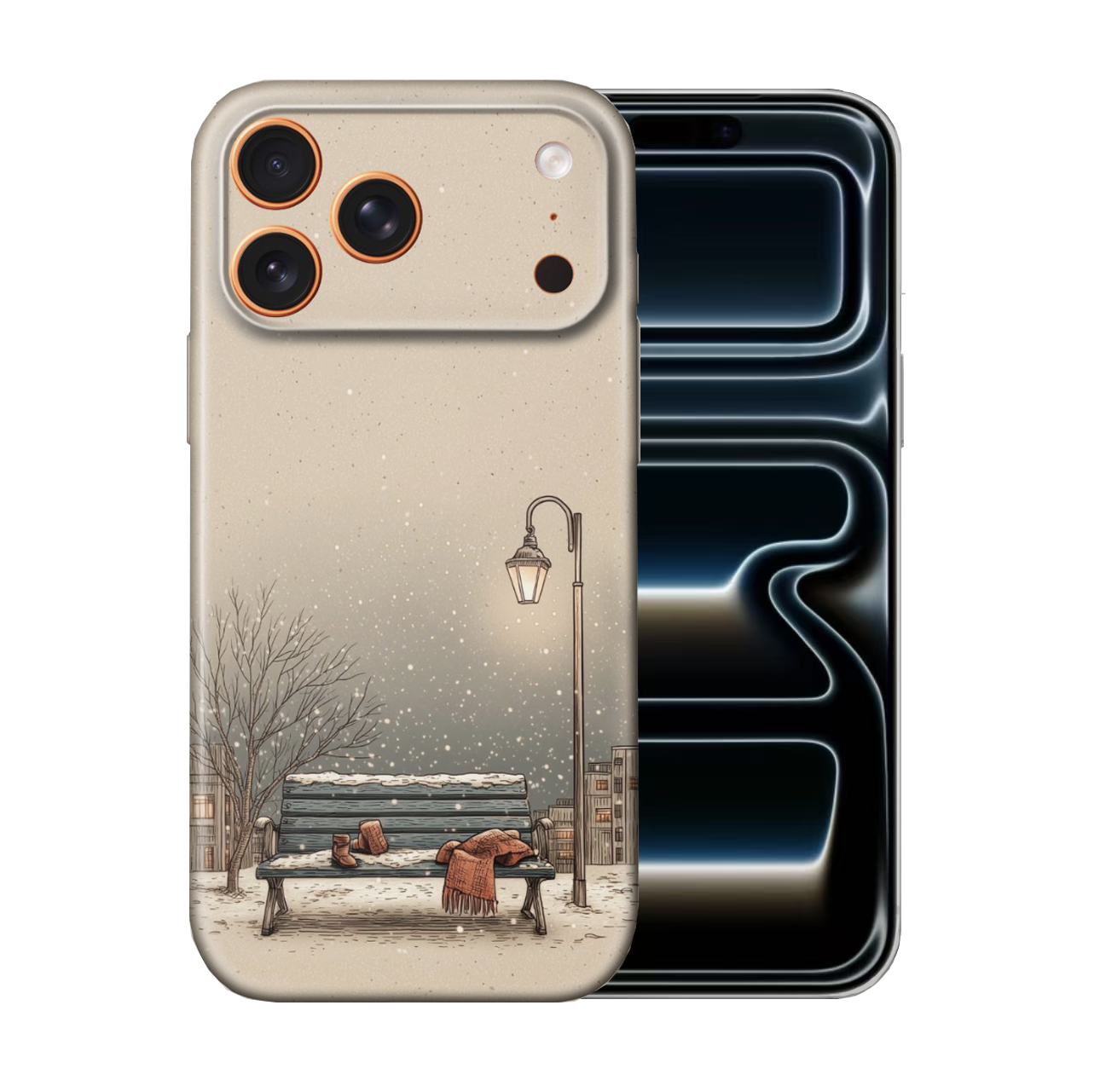 For iPhone 17 Pro Max Slim Case with Camera Lens Protection, Snowynight Pattern