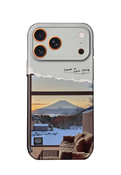 For iPhone 17 Pro Max Slim Case with Camera Lens Protection, Winter Pattern