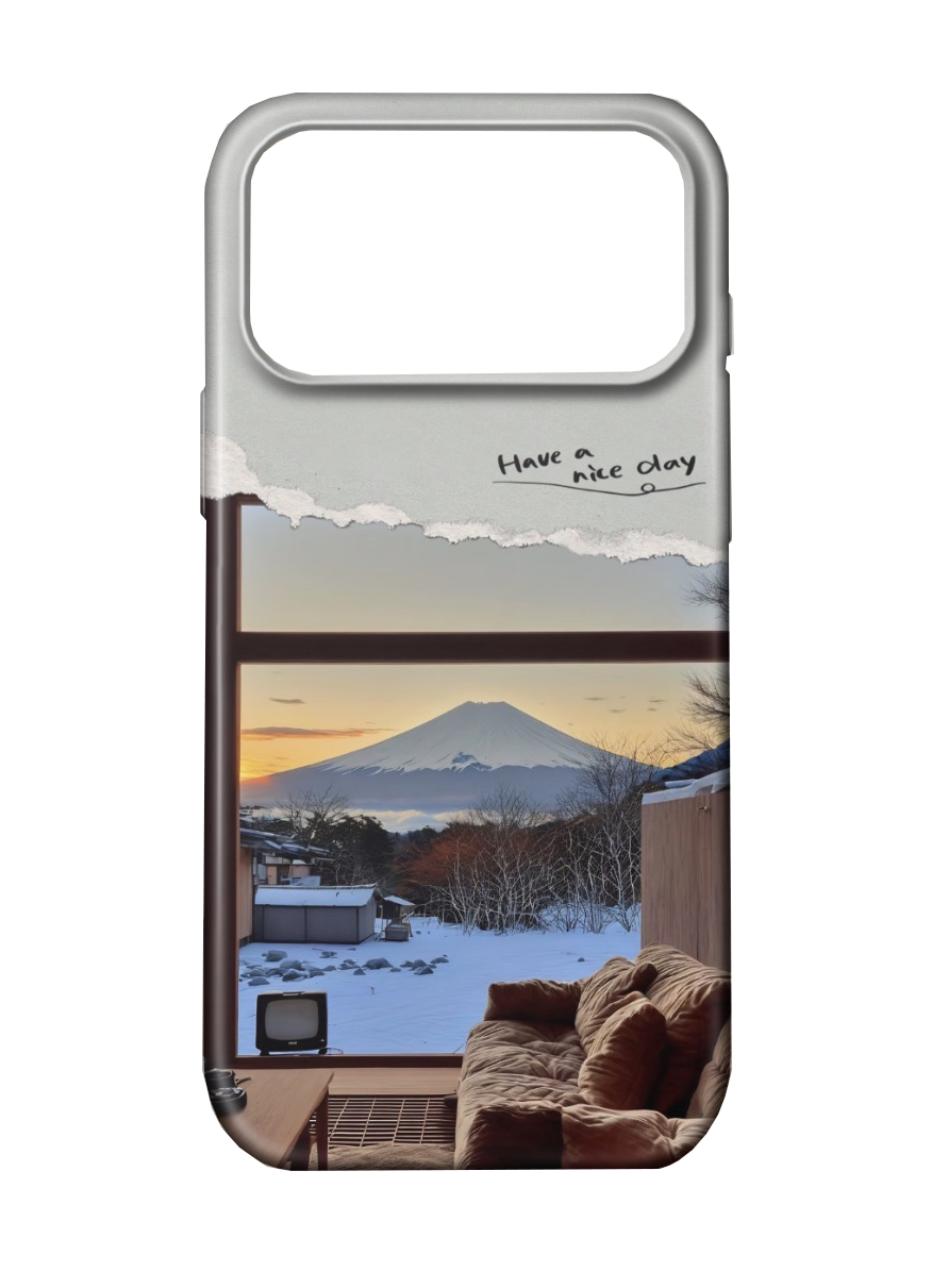 For iPhone 17 Pro Max Slim Case, Winter Pattern