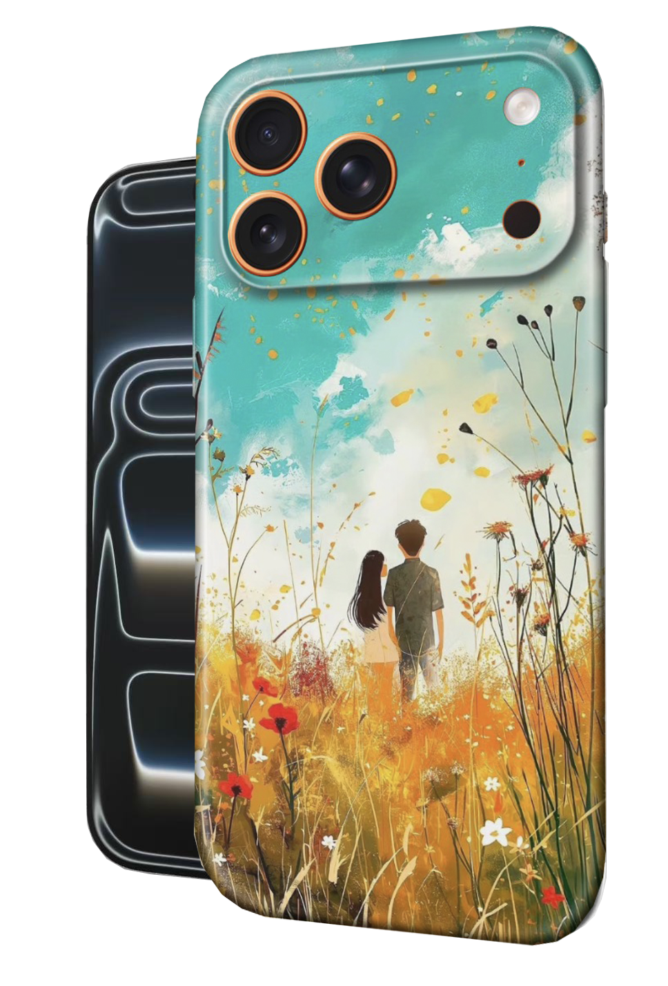 For iPhone 17 Pro Max Slim Case with Camera Lens Protection, AutumGrass Pattern