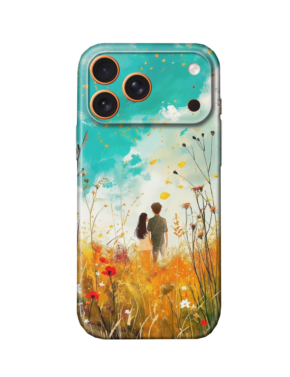For iPhone 17 Pro Max Slim Case with Camera Lens Protection, AutumGrass Pattern