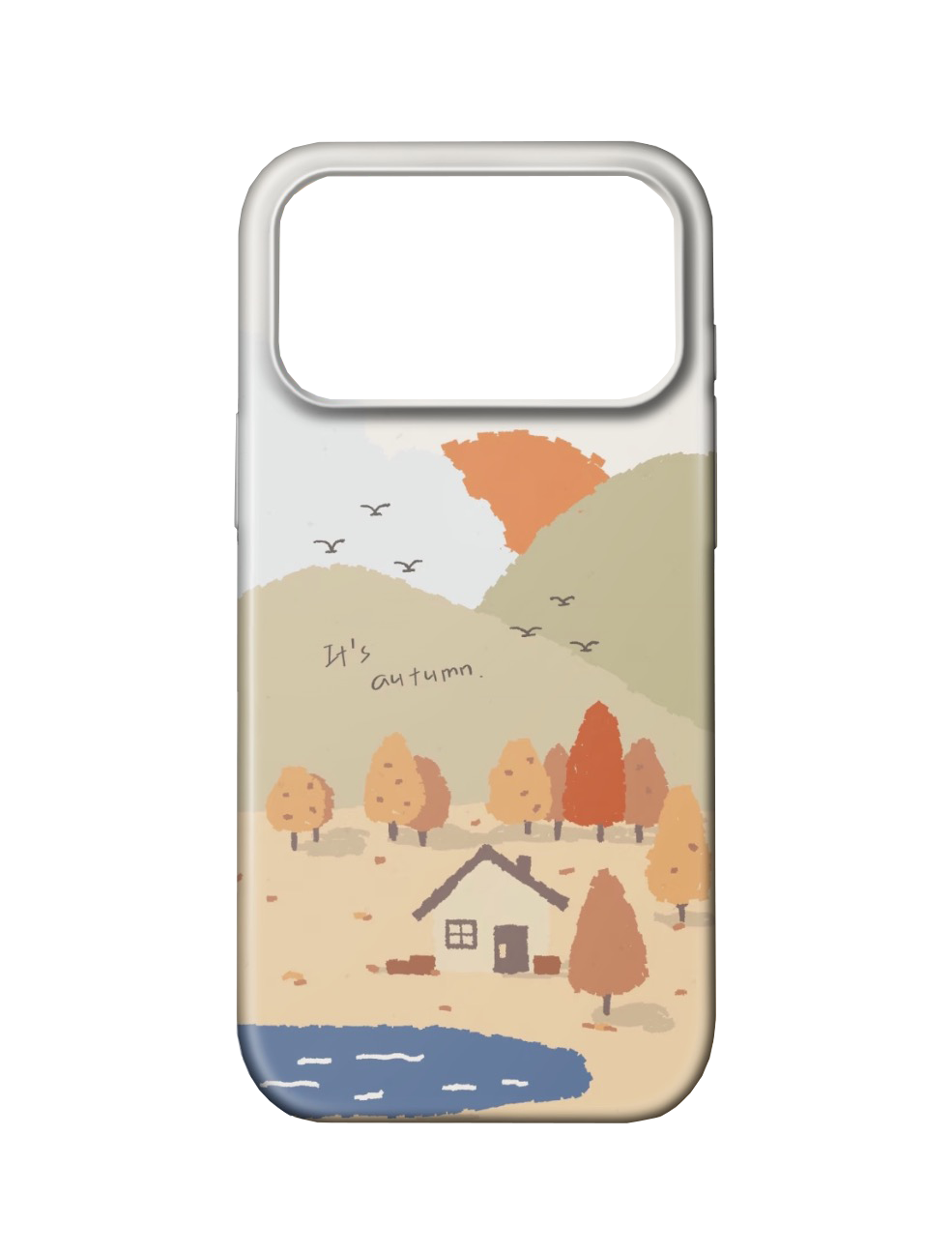 For iPhone 17 Pro Slim Case , AutumnVillage Pattern