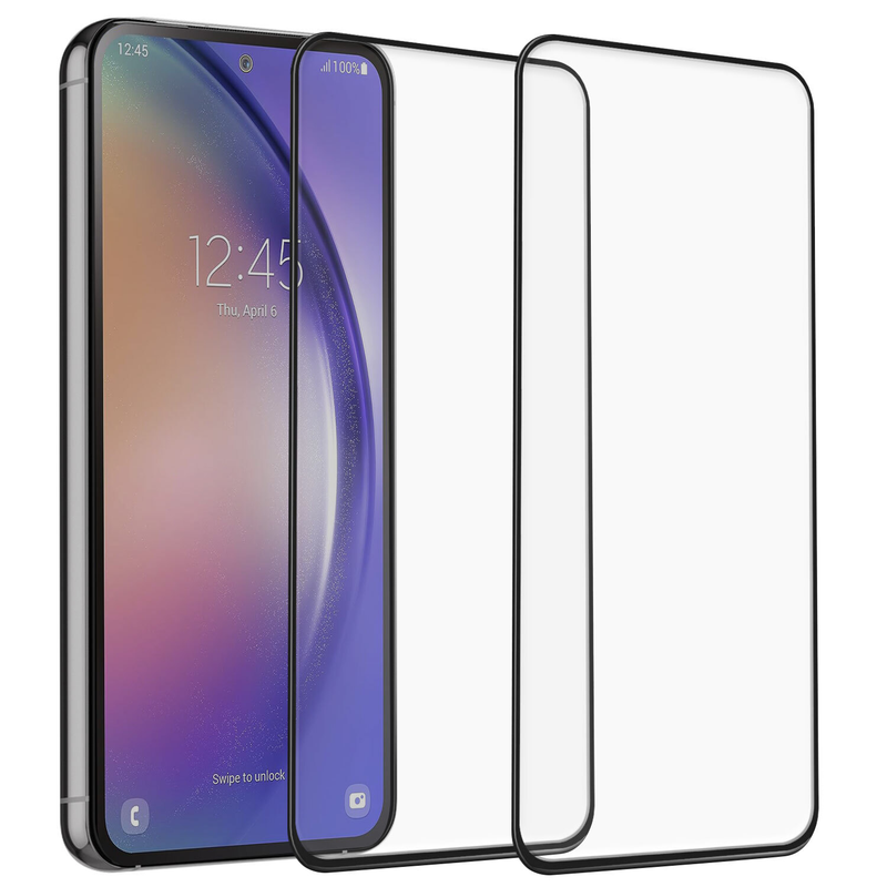 For Samsung Galaxy S23 FE Full Cover Tempered Glass Screen Protector 2-Pack