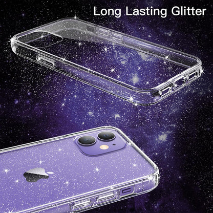 For iPhone 12/12 Pro, 6.1-Inch, Bling Sparkle Shockproof Phone Cover