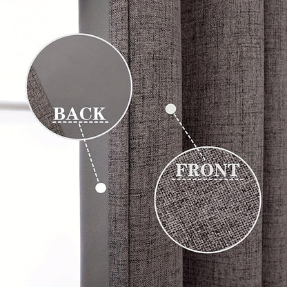 Universal 2pcs 100% Blackout Curtains Window Curtain
